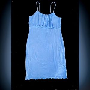 Wild Fable Blue Ruched Mini Dress